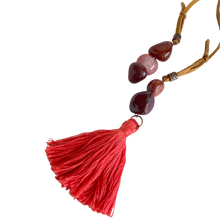 Load image into Gallery viewer, Boho Gem Donut Necklace - Carnelian, Agate and Jasper